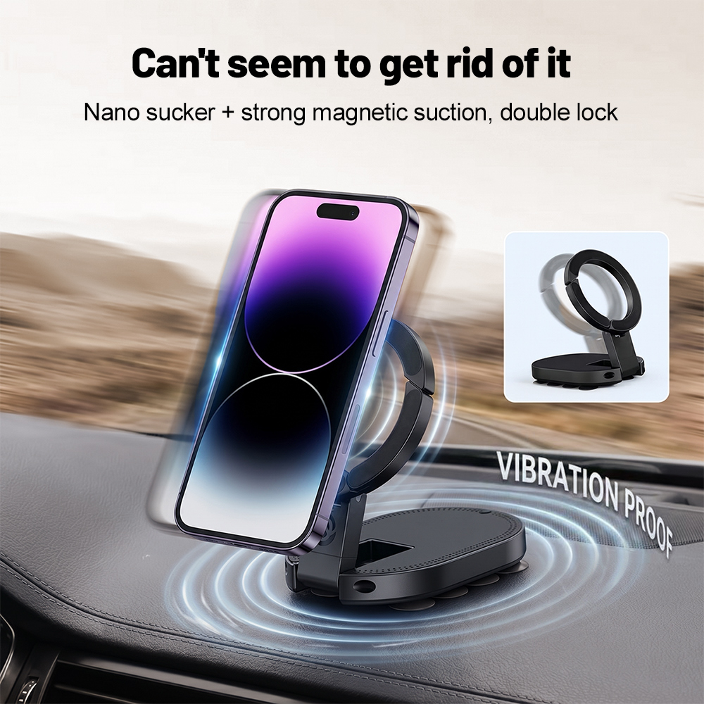 Kitchen Appliances Cabinet - 360° Rotation 3‑In‑1 Suction Cup Magnetic