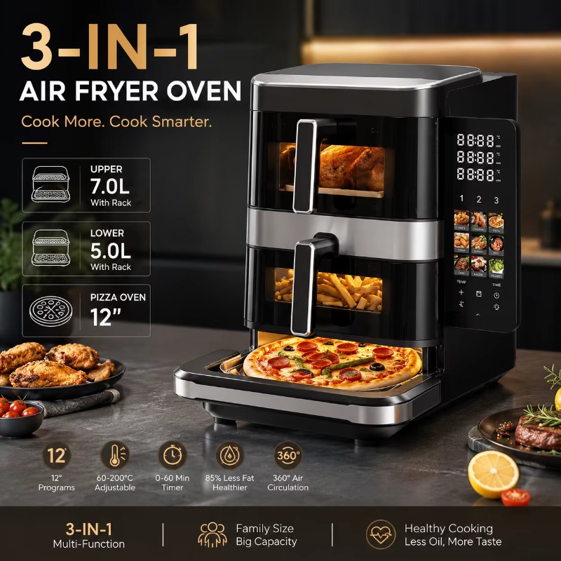 Electric Air Fryer, Pizza Baki - Air Fryer recension och pris