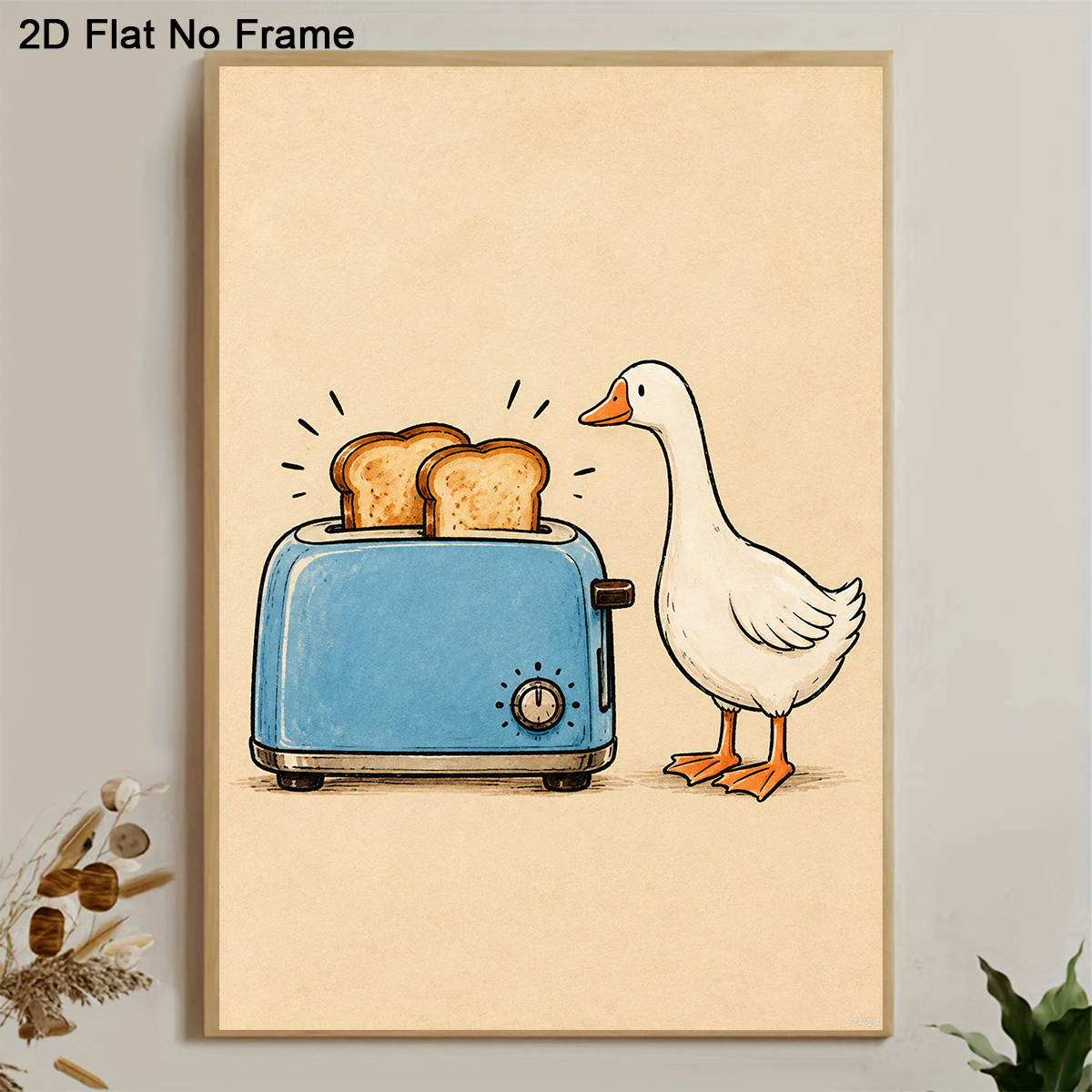 2D Flat, 2D Flat, 1pc Frameles - Toaster recension och pris
