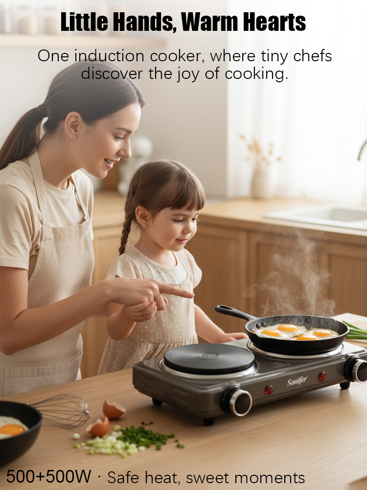 Double Burner Electric Stove S - Induction Cooktop Portable recension och pris