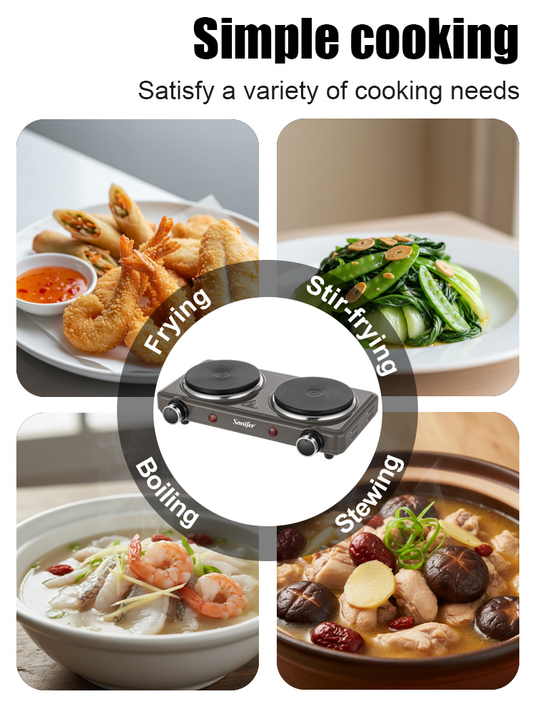 Double Burner Electric Stove S - Induction Cooktop Portable recension och pris