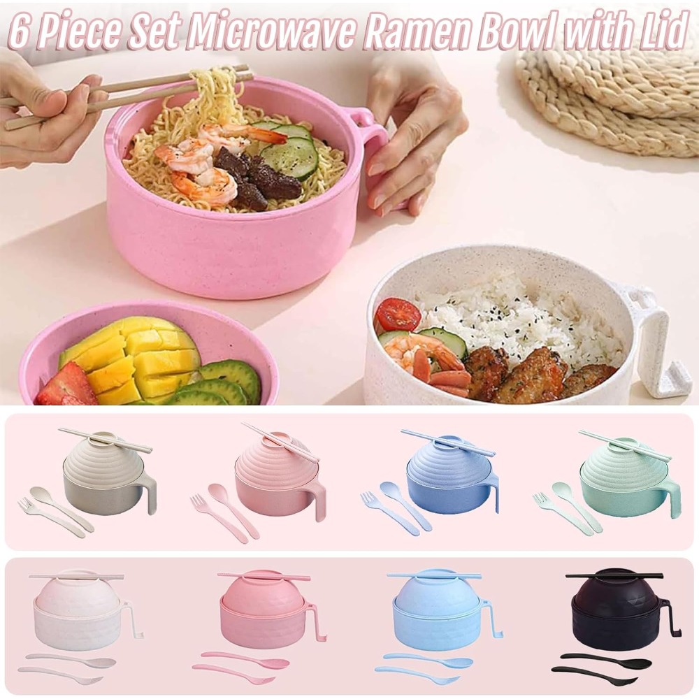 Microwave Ramen Bowl 6-Piece S - Rice Cooker recension och pris